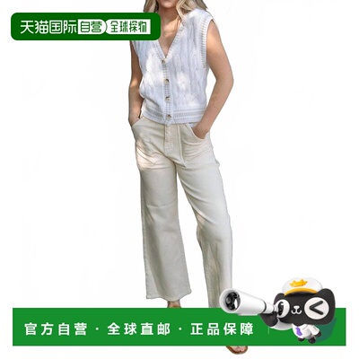 自营just black denimCargo Pocket Wide Leg In Almond - almond