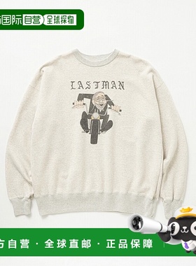 1h可退 日本直邮LASTMAN 男装 圆领印花休闲卫衣 252LMCT15
