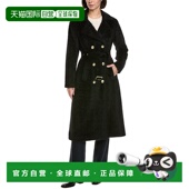 black 自营Cynthia 美国奥莱直发 Trench Coat Rowley Fuzzy