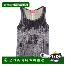 香港直邮DIESEL 女士背心吊带 A153820JPAW9XXA牛仔条纹