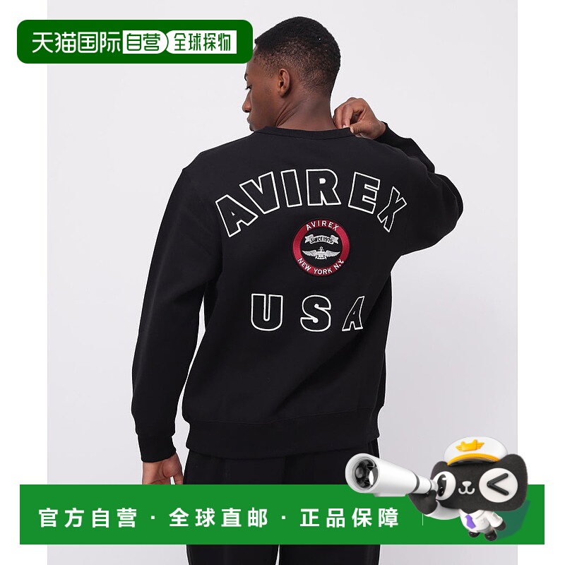 日本直邮AVIREX VARSITY LOGO圆领运动衫 [AV1129EM018191]