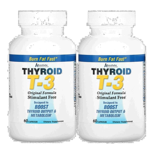 香港直发Absolute Nutrition甲状腺T 3原营养60粒*1瓶