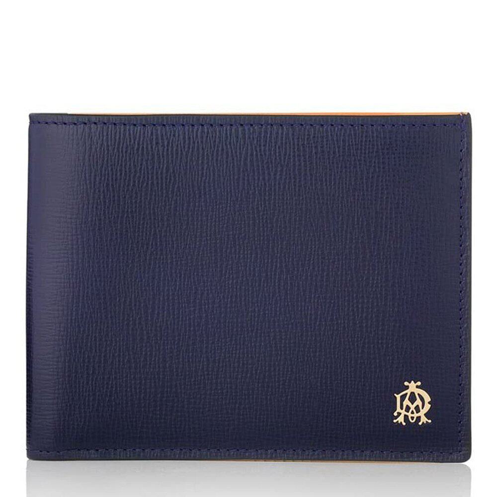 dunhill 男士海军蓝色双折钱包 l2t730n