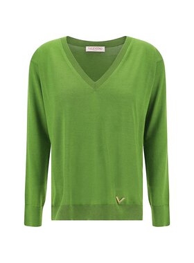 VALENTINO 女士针织毛衣 3B3KC48D830EW9 SS2024 绿色