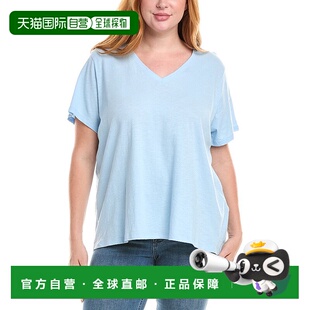 蓝色 自营 费舍尔V领T恤 fisher艾琳 美国奥莱直发 eileen