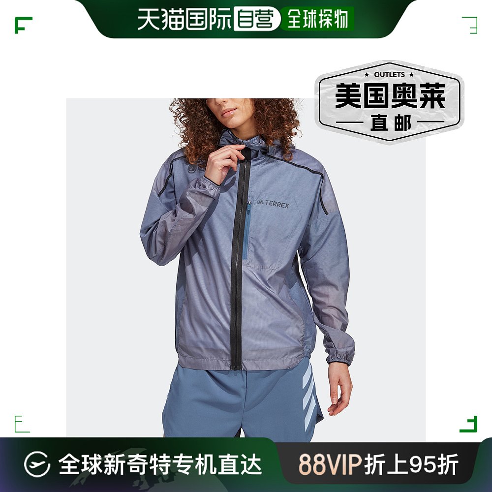 Adidas/阿迪达斯 女士TERREX Agravic Windwe 【美国奥莱】直发 运动服/休闲服装 运动茄克/外套 原图主图