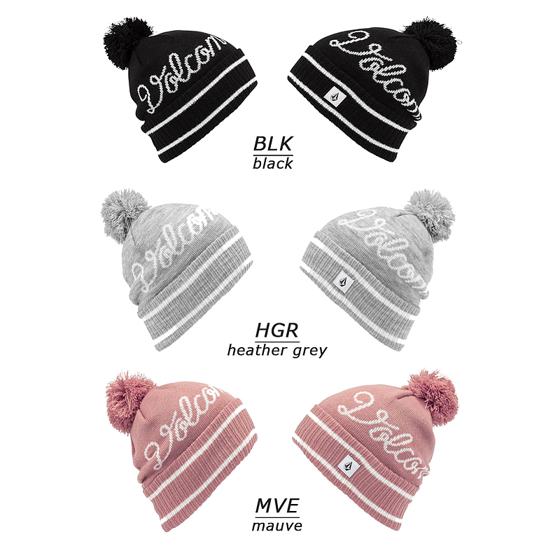 日本直邮VOLCOM Volcom SCRIPT Beanie Beanie 针织帽女士单板滑