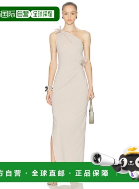 1h可退 香港直邮Coperni 女士 不对称花朵睡裙 COPR213F5021长裙