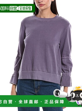 自营LAmade Hayworth Flounced Sleeve Sweatshirt - purple 美国