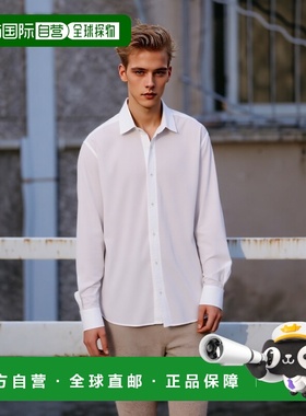 香港直邮FENDI 男士衬衫 FS1311AU70F0QA0 SS2025 白色 长袖衬衫