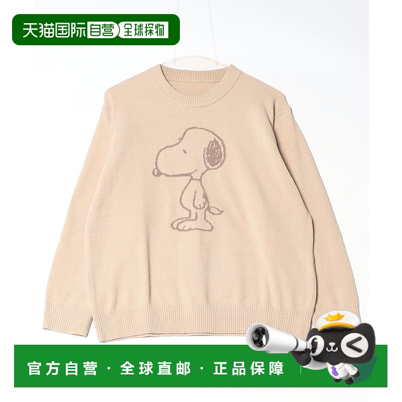 1h可退 日本直邮PEANUTS女士松软针织圆领毛衣 TRPNﾌﾝﾜﾘﾆｯﾄｸﾙｰ/94