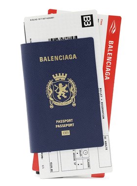 BALENCIAGA 男士钱包 7877772AA3R4734 SS2025 蓝色