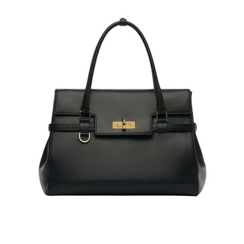 MAX MARA 女士手提包 4516235206001 AW2025 黑色 天然皮革手提包
