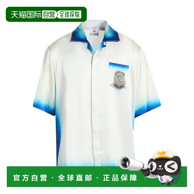 1h可退 香港直邮Casablanca 男士 花纹衬衫 beige米色 舒适时尚