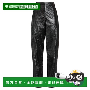 1h可退 香港直邮MISSONI 米索尼 女士 皮革裤子 black黑色 舒适时