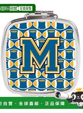 自营 Carolines Treasures CJ1077-MSCM 字母 M 足球蓝色和正品