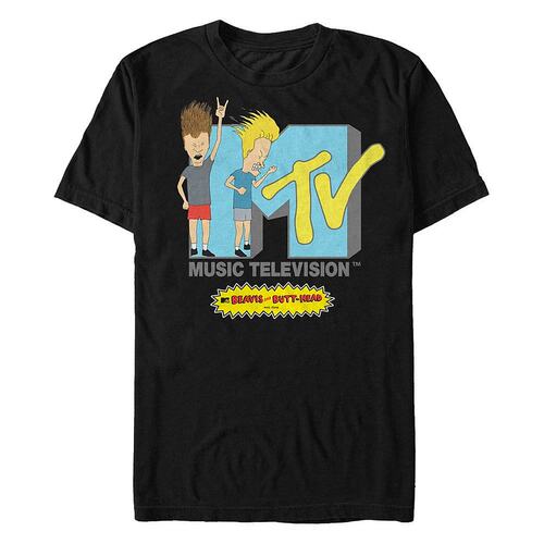 Fifth Sun|男士 Beavis and Butthead Rock Logo 短袖 T 恤