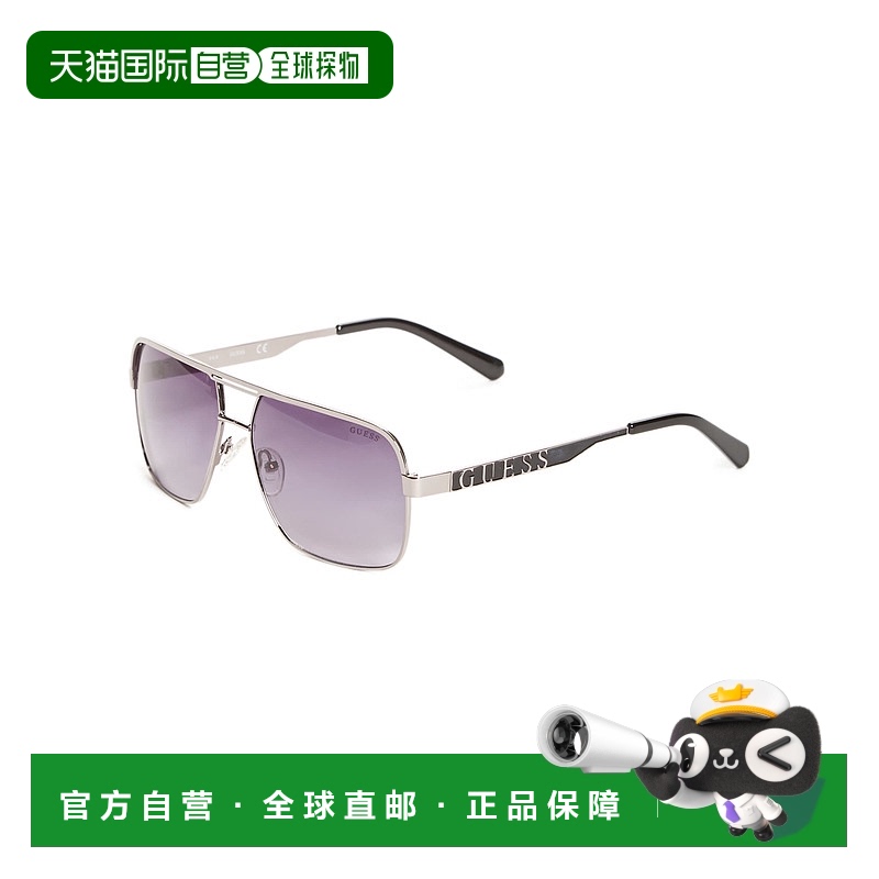 自营 guess金属导航太阳镜 - 银白色 美国奥莱直发
