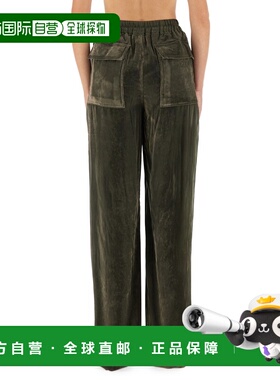 1h可退 香港直邮rick owens 瑞克 欧文斯 女士 绿色裤子 RP02E432