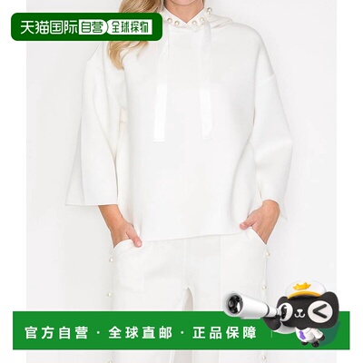 自营johFrancine Pearl白色连帽衫 美国奥莱直发