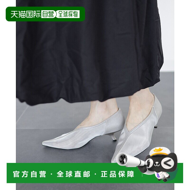 日本直邮SESTO 女装 V口尖头粗跟短靴 美腿显高舒适通勤女鞋 dnp8