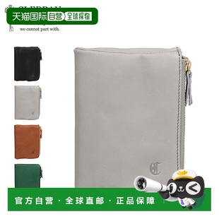 日本直邮CLEDRAN REVEN 钱包女士对折钱包采用真皮材质配有拉链有