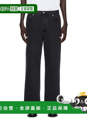 1h可退 香港直邮潮奢 A.P.C. 男士 黑色 Aaron 牛仔裤 COHDKH0918