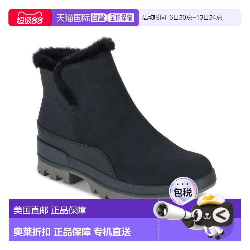 自营Women's Baretraps Noemi Boots Black Round Toe Weather Bo图片