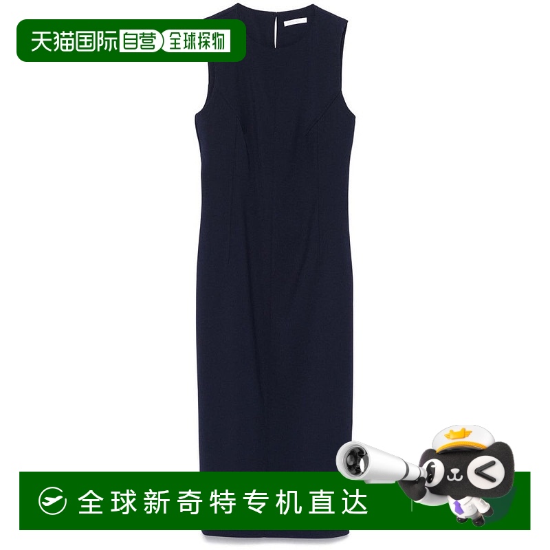 自营patrizia pepe海军蓝无袖连衣裙-蓝色 【美国奥莱】直发