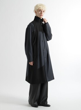 1h可退 日本直邮HARE 男装 不对称拼接设计 立领外套 647117