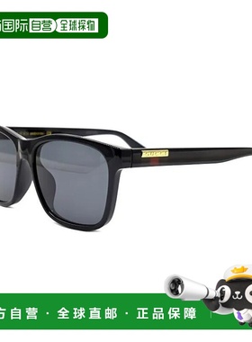 自营GUCCI/古驰男士黑色板材镜架复古Logo铭牌罗缎织带太阳镜