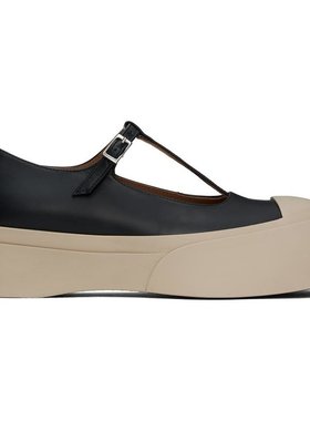 美国直邮Marni 黑色 Pablo Mary Jane 芭蕾平底鞋