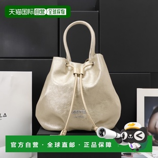 日本直邮LANVIN 金属光泽心形设计肩背包 女士 Bleu 1h可退