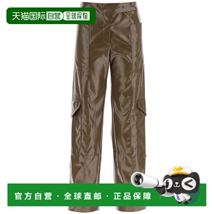 SS2023 F7510377 棕色 FAUX 香港直邮GANNI LEATHER 女士休闲裤