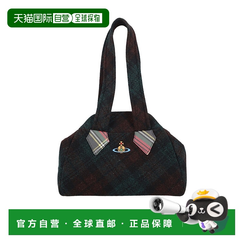 香港直邮Vivienne Westwood 格纹手提包单肩包 4702000RWW018E