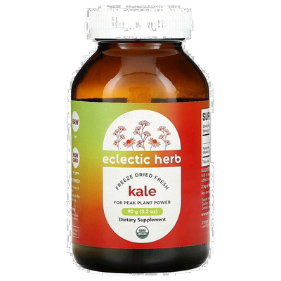 香港直发Eclectic Institute新鲜冻干羽衣甘蓝补充剂90粒