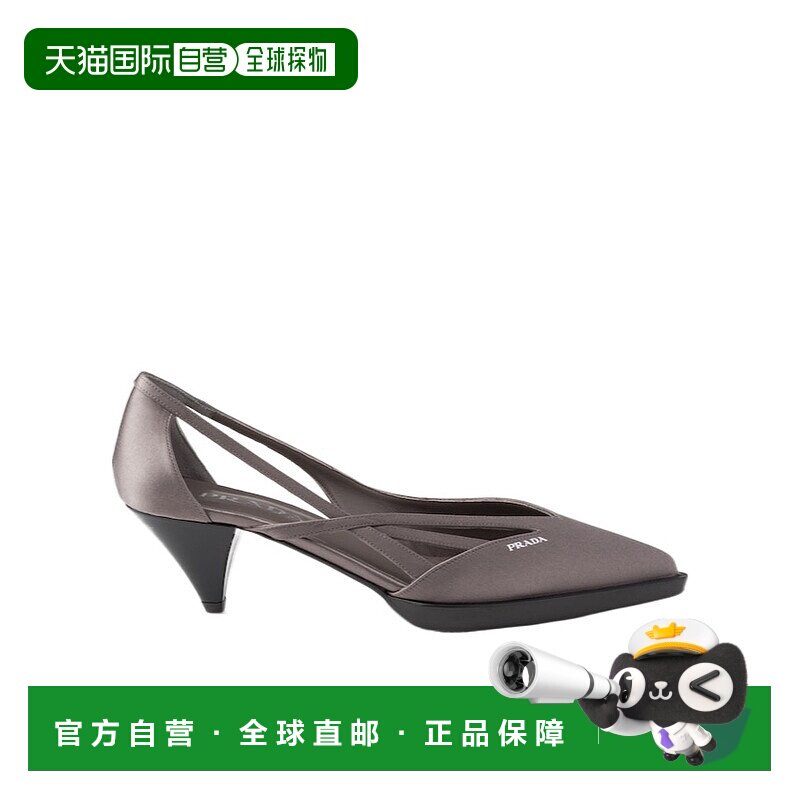 香港直邮PRADA 女士高跟鞋 1I739N049FA055F0480 AW2024 灰色