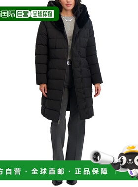 自营Tahari Vic Puffer Jacket - black 美国奥莱直发