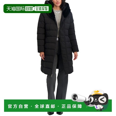 自营Tahari Vic Puffer Jacket - black 美国奥莱直发