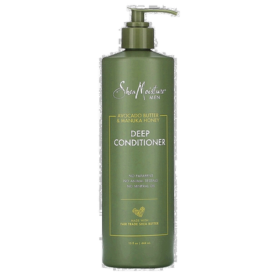 香港直邮SheaMoisture,男士系列，深层护发素，鳄梨油和麦卢正品