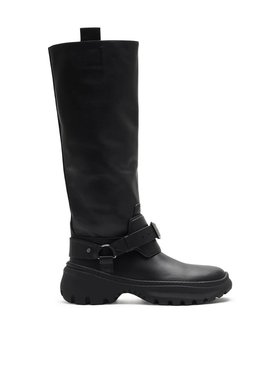 BURBERRY 女士高跟鞋 80969041 AW2024 黑色 Stomp圆头长筒靴