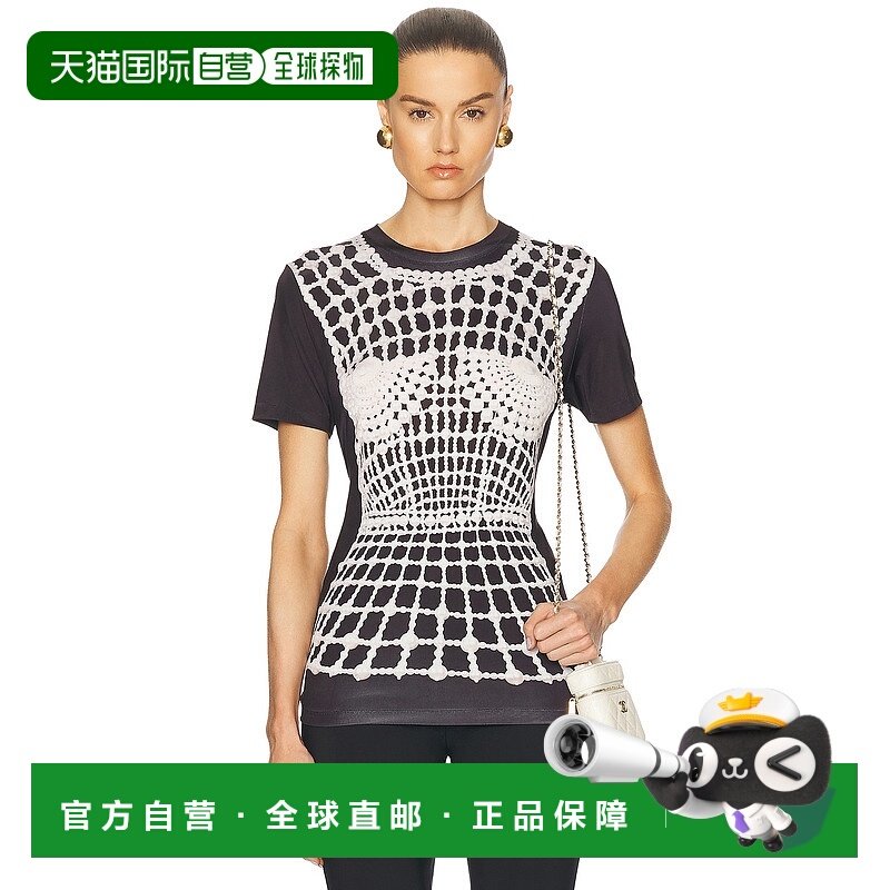 1h可退 香港直邮潮奢 Balmain 巴尔曼 女士 刺绣印花立体错视画T,女装/女士精品,T恤,淘宝优惠券,粉丝福利购,淘宝优惠卷