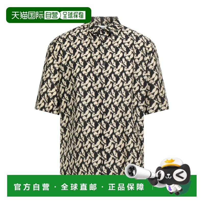香港直邮Saint Laurent 圣罗兰 男士 花纹衬衫 yellow黄色 舒适时,男装,衬衫,淘宝优惠券,粉丝福利购,淘宝优惠卷