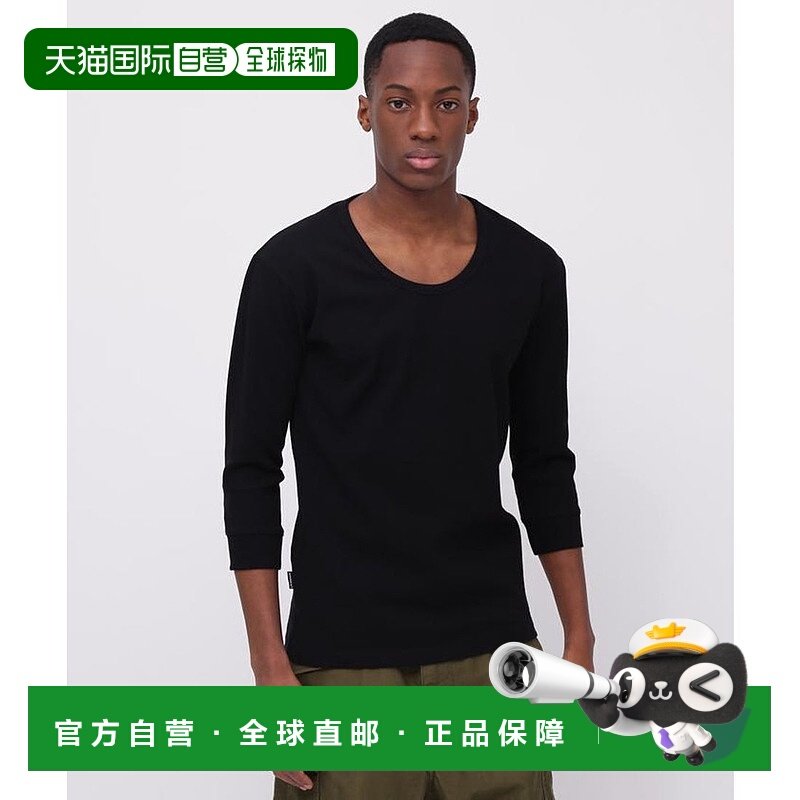 日本直邮AVIREX 2/3 Sleeve U-Neck T-Shirt T恤 [AV1129EM025480