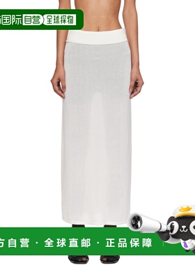 1h可退 香港直邮潮奢 TOTÊME 女士 白色半身裙 253WRB0304YA0079