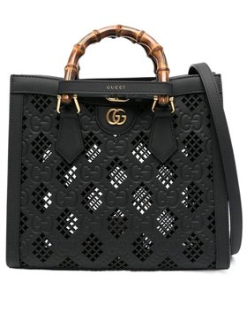 GUCCI 女士手提包 702721AAC1C1086 SS2024 黑色 双提手托特包