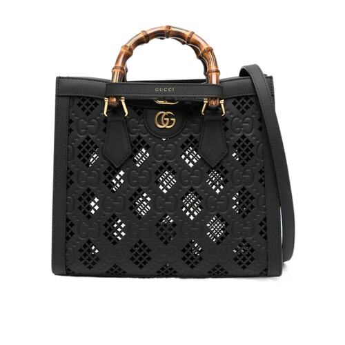 GUCCI 女士手提包 702721AAC1C1086 SS2024 黑色 双提手托特包
