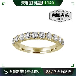 黄金爪镶 黄色 克拉钻石婚戒 vir 14K 颗宝石圆形 jewels1