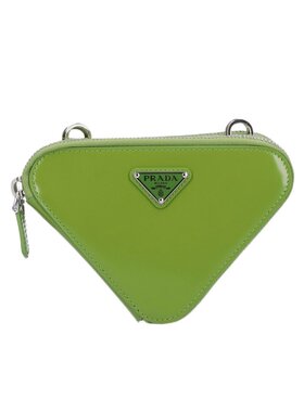 PRADA 女士斜挎包 1NR015ZO6F0613 SS2024 绿色 徽标单肩包