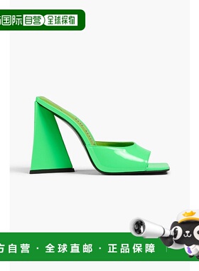 1h可退 香港直邮The Attico 女士 Devon 荧光色漆皮凉拖 227WS000